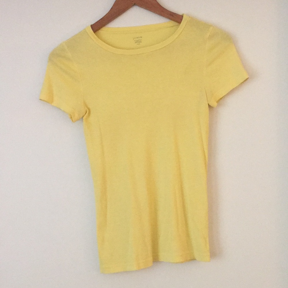 J.Crew Yellow Fitted Tee T-shirt